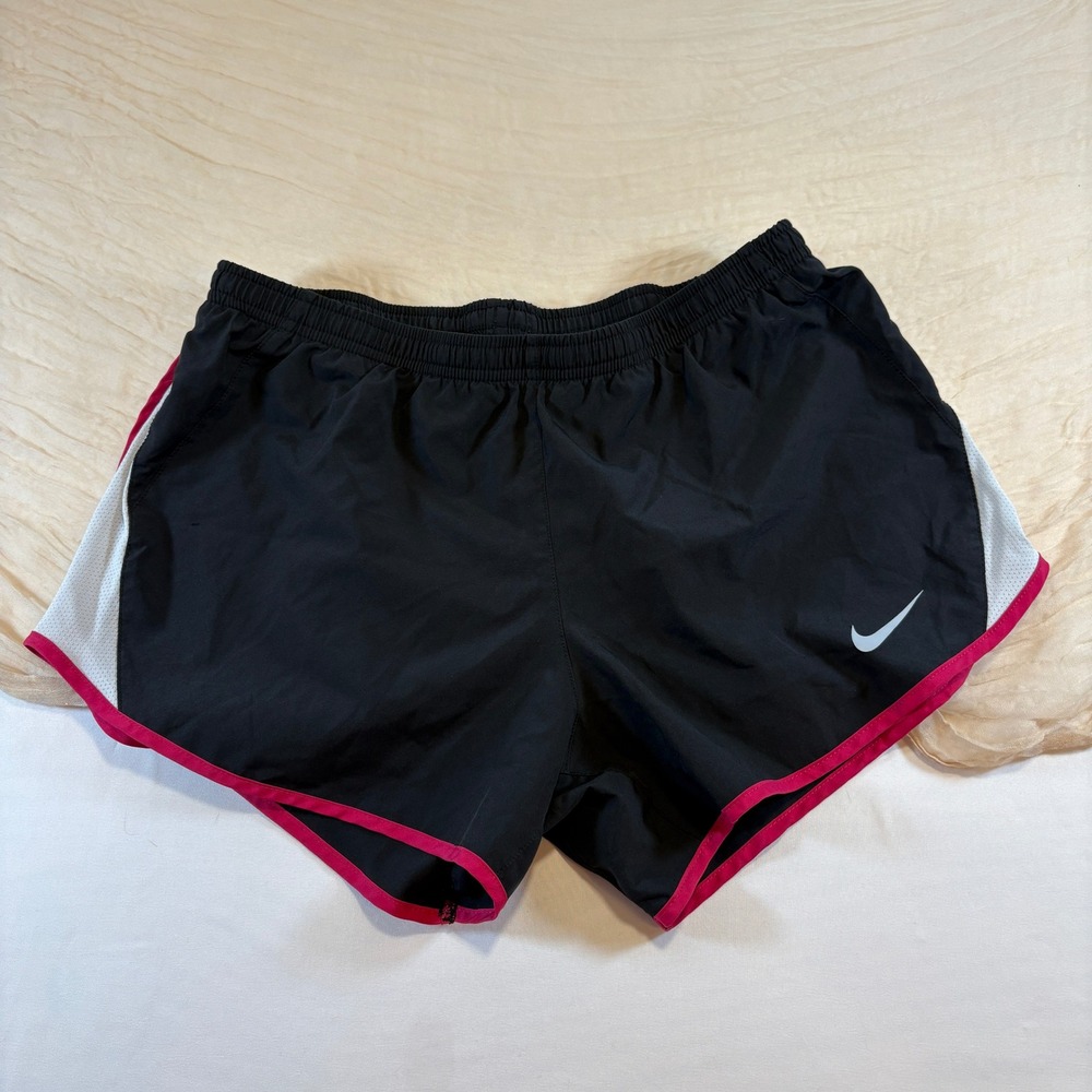 Nike‎ Womens Black Performance Lightweight Basic Drawstring Running Shorts Sz XS